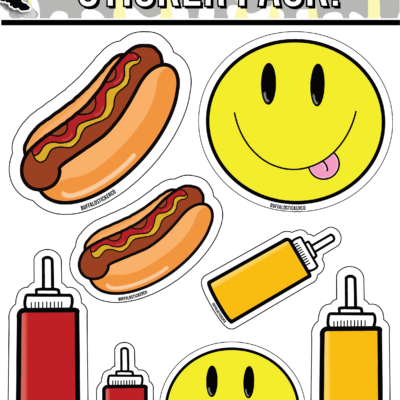Hot Dog Sticker Pack!