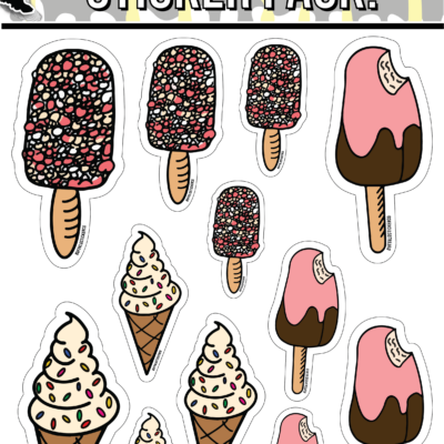 Ice Cream Fun Sticker Pack!