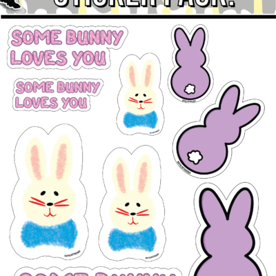 Easter Bunny Sticker Pack!