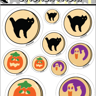 Halloween Cookie Sticker Pack!