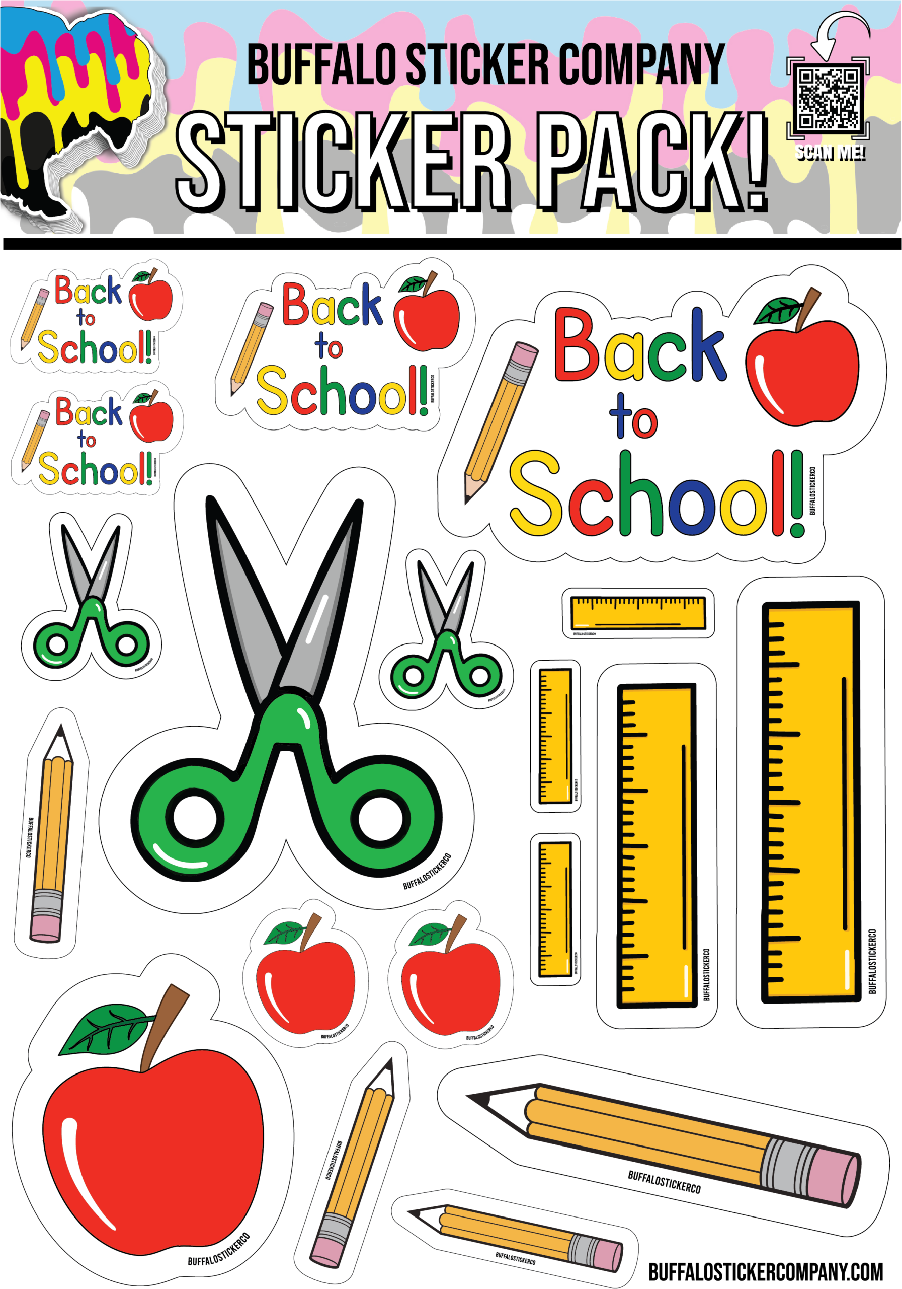 Back to School Sticker Pack!